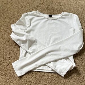 SHEIN White Long Sleeve Tee